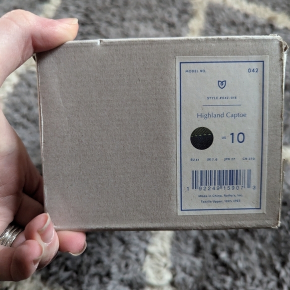 NIB Rothy's Highland Captoe 042 Size 10 - Picture 2 of 6